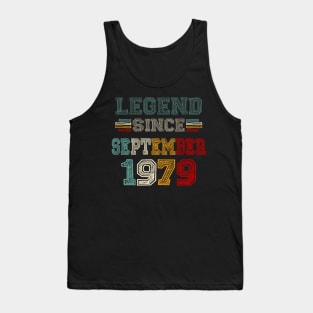 44 Years Old Legend Since September 1979 44th Birthday Tank Top